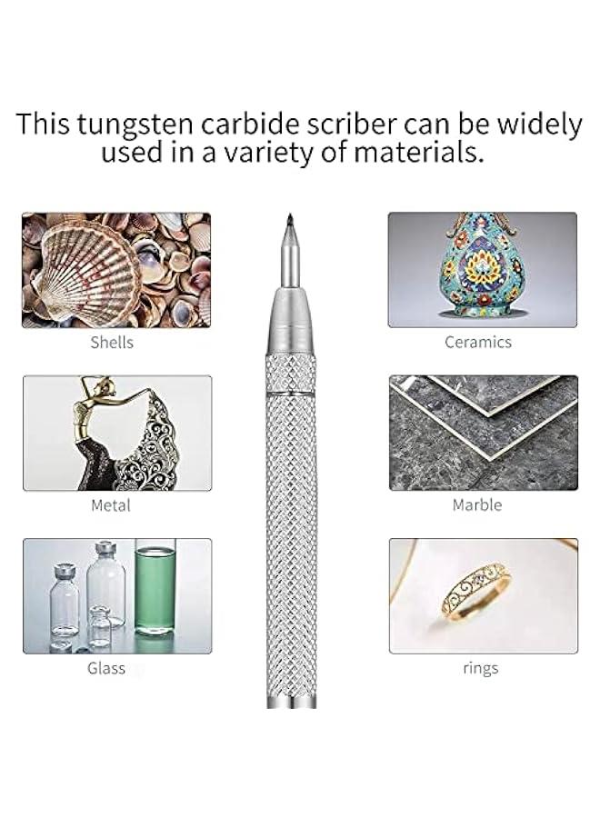 MOXO 4 Tungsten Carbide Scriber Set with Magnet and Replacement Ti for Gl Ceramics Metal  Aluminum Etching hinist Pen Kit - Image 3