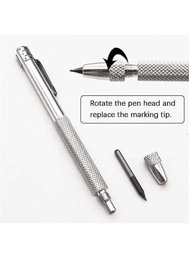 MOXO 4 Tungsten Carbide Scriber Set with Magnet and Replacement Ti for Gl Ceramics Metal  Aluminum Etching hinist Pen Kit - Image 5