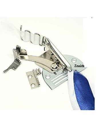 Zenith Zenith 1 Set Double Fold Angle Binder A10 for Industrial Sewing Machine Folder Angle Includes Fold Angle Binder Needle PlatePressure Foot Feed Dog 30 mm  - Image 1
