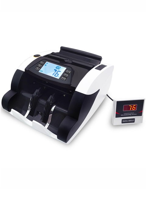 Money Counter Machine, Automatic Bill Counter Cash Counter Money Pcs Counting Machine with UV/MG Detection, Digital Display, Add/Batch Modes for Multi-Currency
