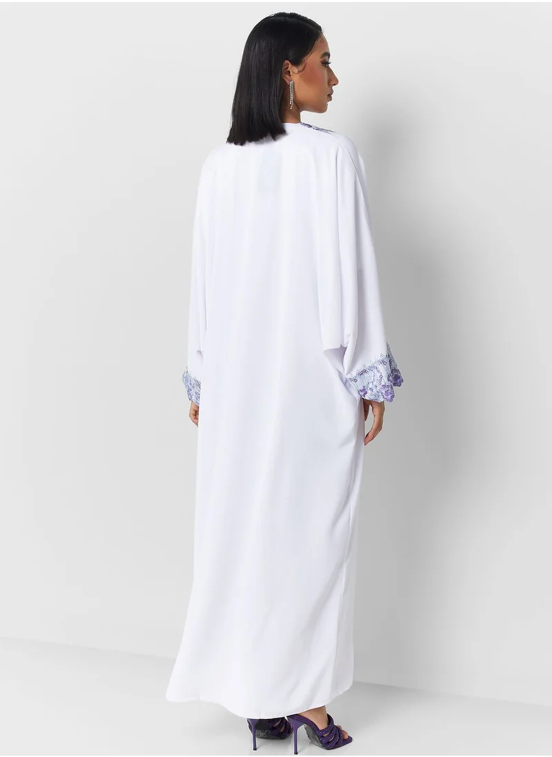 Khizana Embellished Detail Abaya With Inner