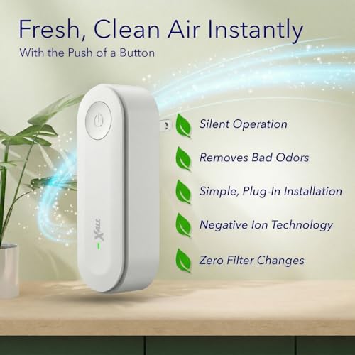 X-All XAll Air Ionizer PlugIn Ionizer for Bedroom Home Office Freshens Air from Pets Cooking Trash and Smoke - Image 3