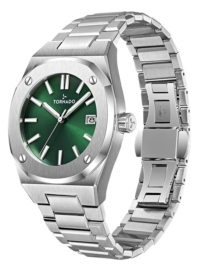 TORNADO Men's Steel Analog Watch T23003-SBSH - 42x51.5  mm