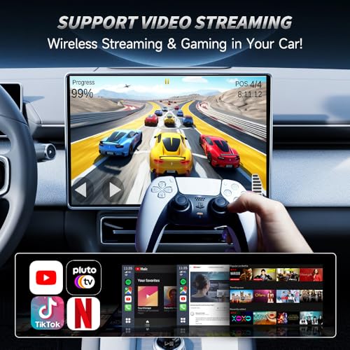 CarlinKit CarPlay Ai Box Magic Box Android 130 System Wireless CarPlay Adapter Android Auto Support Netflix YouTube Google GPSGlonass 4GNetworkfor iPhone Android PhoneWired to Wireless8GB128GB - Image 3
