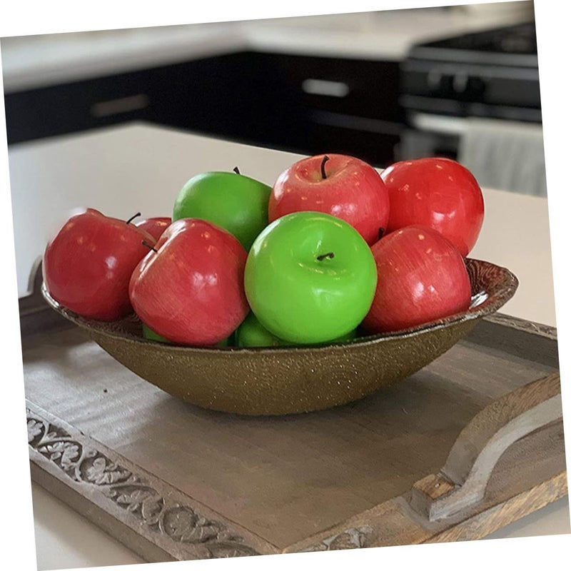12pcs Green Foam Artificial Fruit Models Realistic Fake Fruits Home Kitchen Party Decor - Image 4