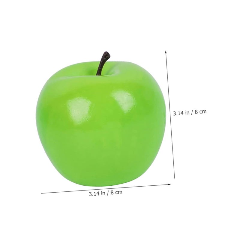 12pcs Green Foam Artificial Fruit Models Realistic Fake Fruits Home Kitchen Party Decor - Image 3