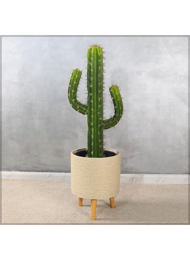 Yatai - YATAI Artificial Cactus Plants, Lifelike Artificial Plants, Sturdy & Long-Lasting Fake Tree Plant, Vibrant Green Easy Care & No Maintenance For Fake Plants Ideal for Home & Office Decor (85cm) - Image 1