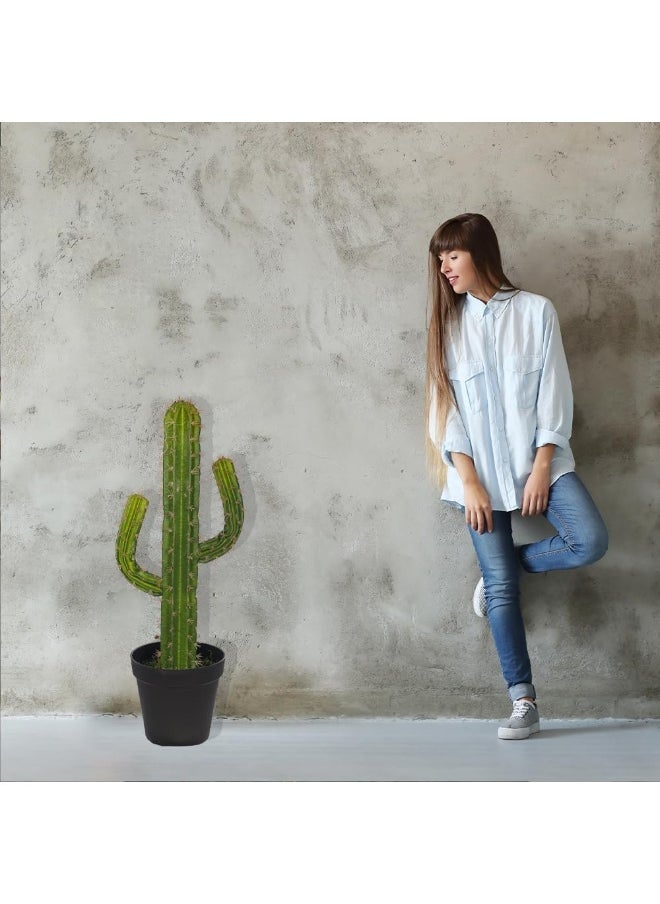 Yatai - YATAI Artificial Cactus Plants, Lifelike Artificial Plants, Sturdy & Long-Lasting Fake Tree Plant, Vibrant Green Easy Care & No Maintenance For Fake Plants Ideal for Home & Office Decor (85cm) - Image 1