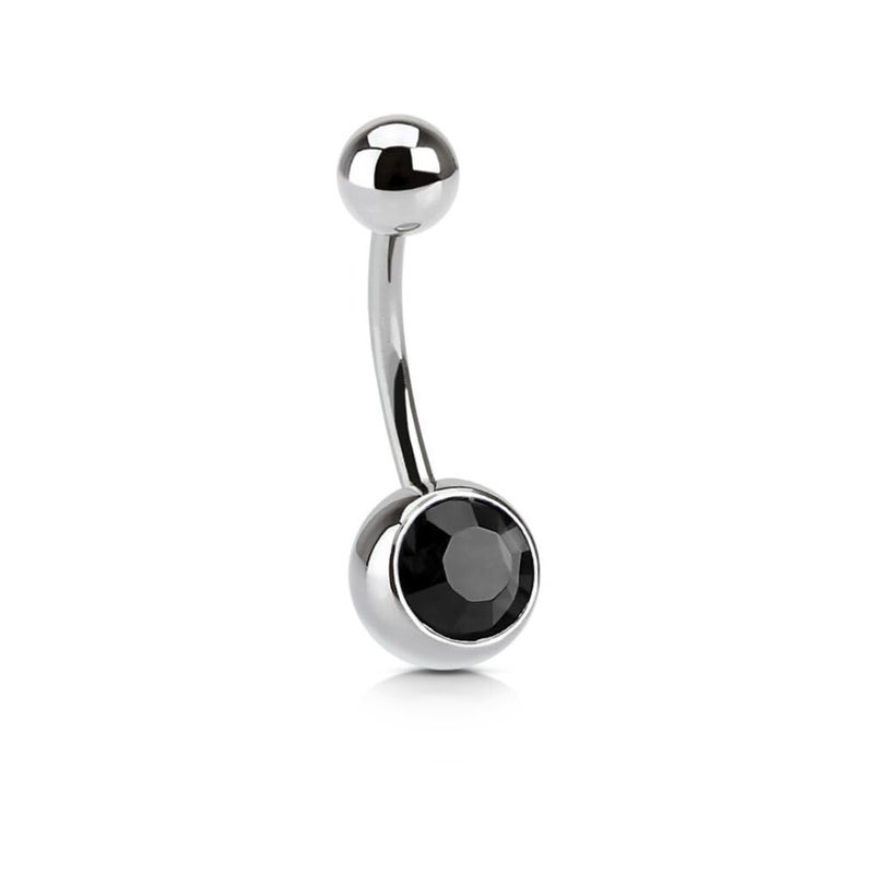 Belly Button Ring Body Jewelry Piercing Navel Ring Barbells with Cubic Zirconia