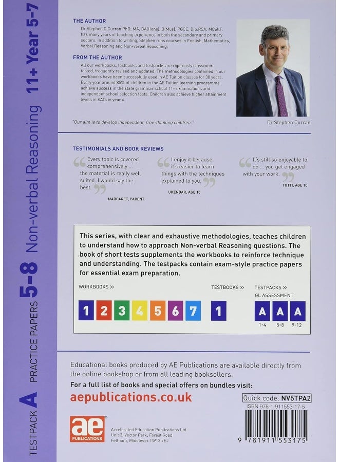11+ Non-verbal Reasoning Year 5-7 Testpack A Papers 5-8: GL Assessment Style Practice Papers - Image 2