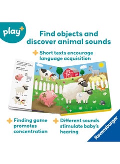 Ravensburger Play+ Infant & Toddler - Shhh…Who's there? Baby Animals My First Seek and Find Sound Book: Search and find  - Image 2