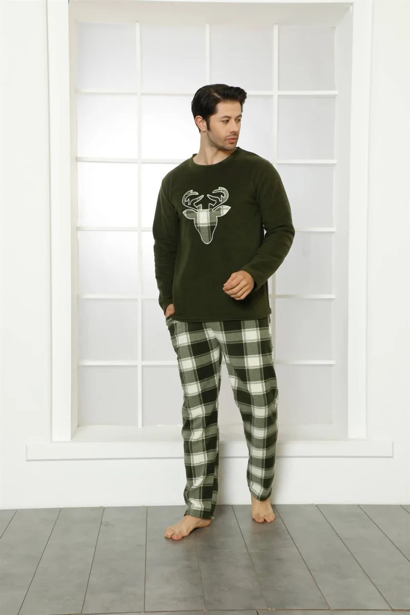 Akbeniz WelSoft Polar Men's Pajamas Set 6799