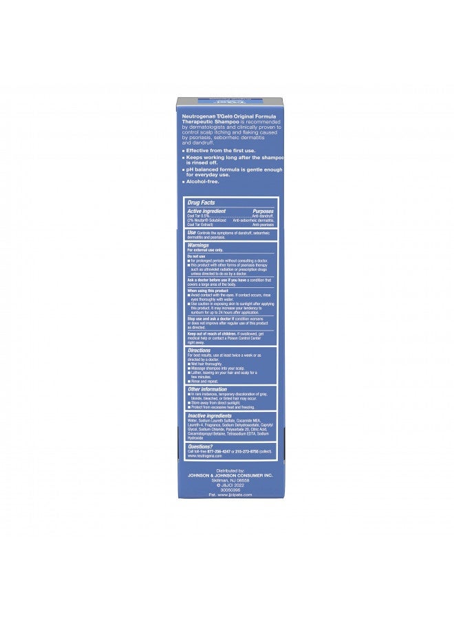 Neutrogena Neutrogena T/Gel Therapeutic Shampoo, Original Formula - 8.5 Fl Oz (Pack Of 2) - Image 3