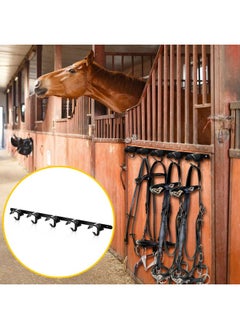 Zonon Zonon 2 Pcs Horse Tack Bridle Hooks Metal Horse Bridle Rack Stall Hanger for Horse Tack Harness Storage Stall Fence Barn Supplies  - Image 4