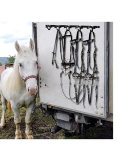 Zonon Zonon 2 Pcs Horse Tack Bridle Hooks Metal Horse Bridle Rack Stall Hanger for Horse Tack Harness Storage Stall Fence Barn Supplies  - Image 5