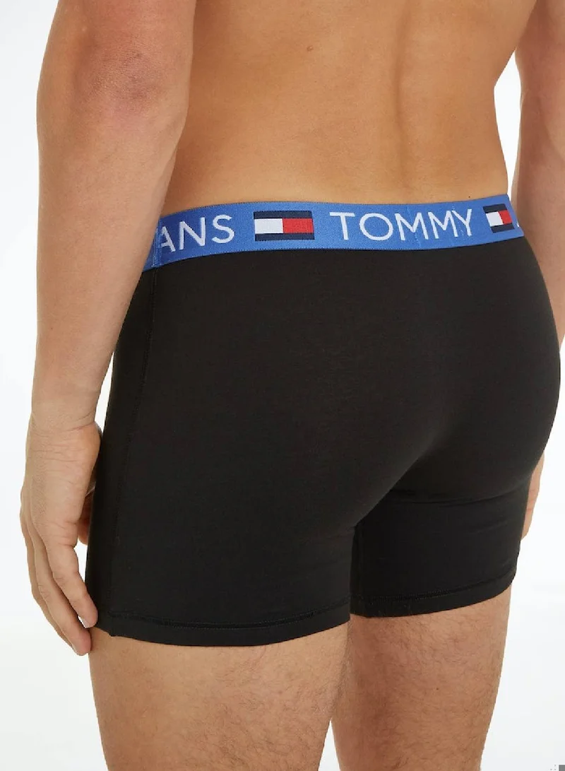 TOMMY JEANS Men's 3 Pack Boxer Briefs - Cotton, Orange