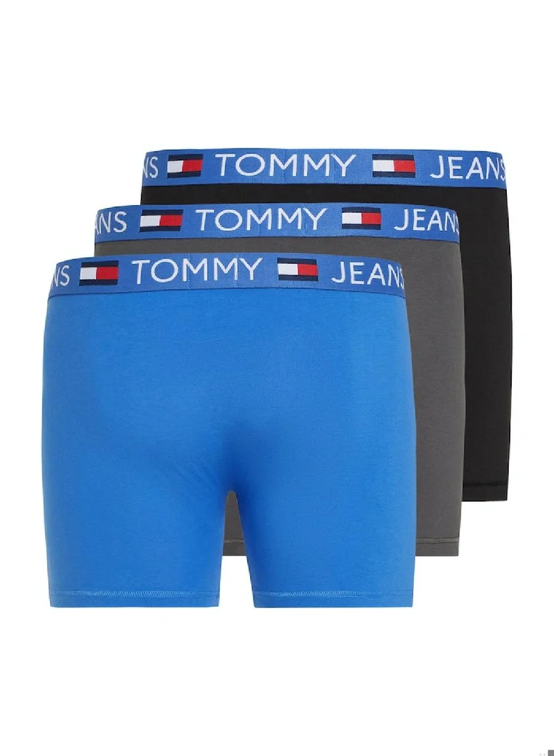 TOMMY JEANS Men's 3 Pack Boxer Briefs - Cotton, Orange