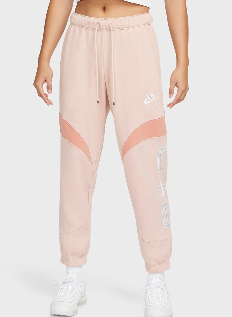 Nike Nsw Air Fleece Mid Rise Sweatpants