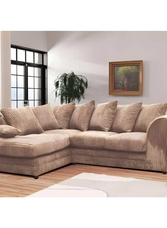 Comfynest Designer Lshape Sofa Set 4 Seater Couch and Ottoman  - Image 2