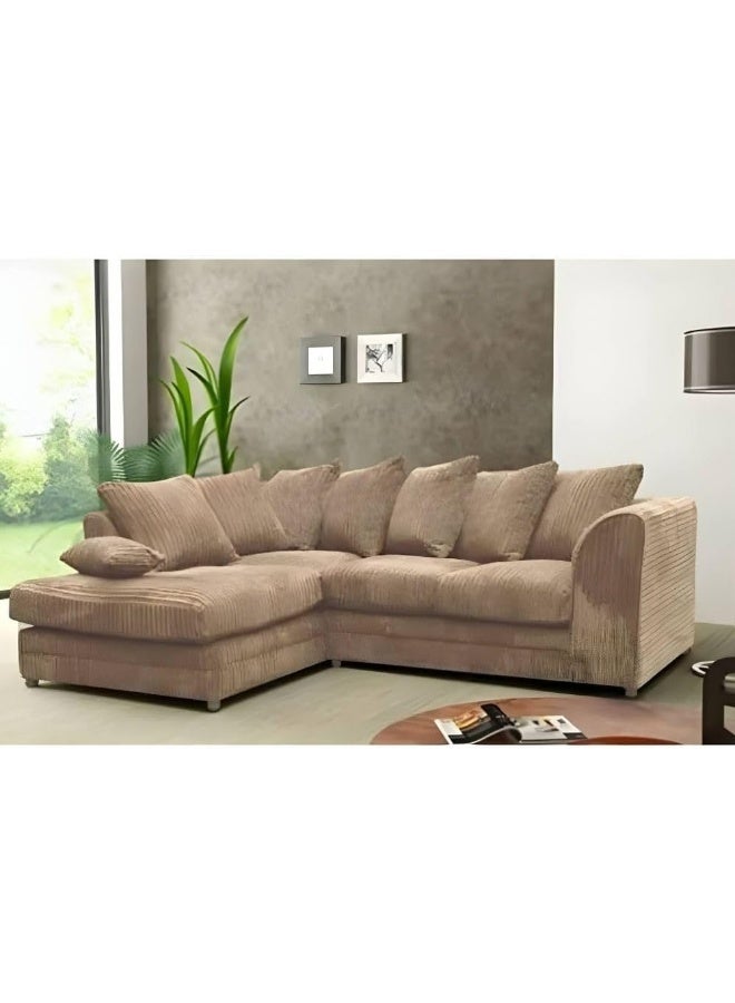 Comfynest Designer Lshape Sofa Set 4 Seater Couch and Ottoman  - Image 3