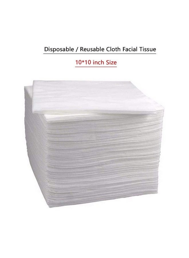 Sweetpea - Soft Disposable Non-Woven Cloth/Fabric Facial Tissue | Dry Wipe Cleaning Beauty Towel Salon Use Makeup Removal | Durable Multi-Purpose Tissue Napkin Dry Hanky (10 * 10 Inch 200Pcs) - Image 1