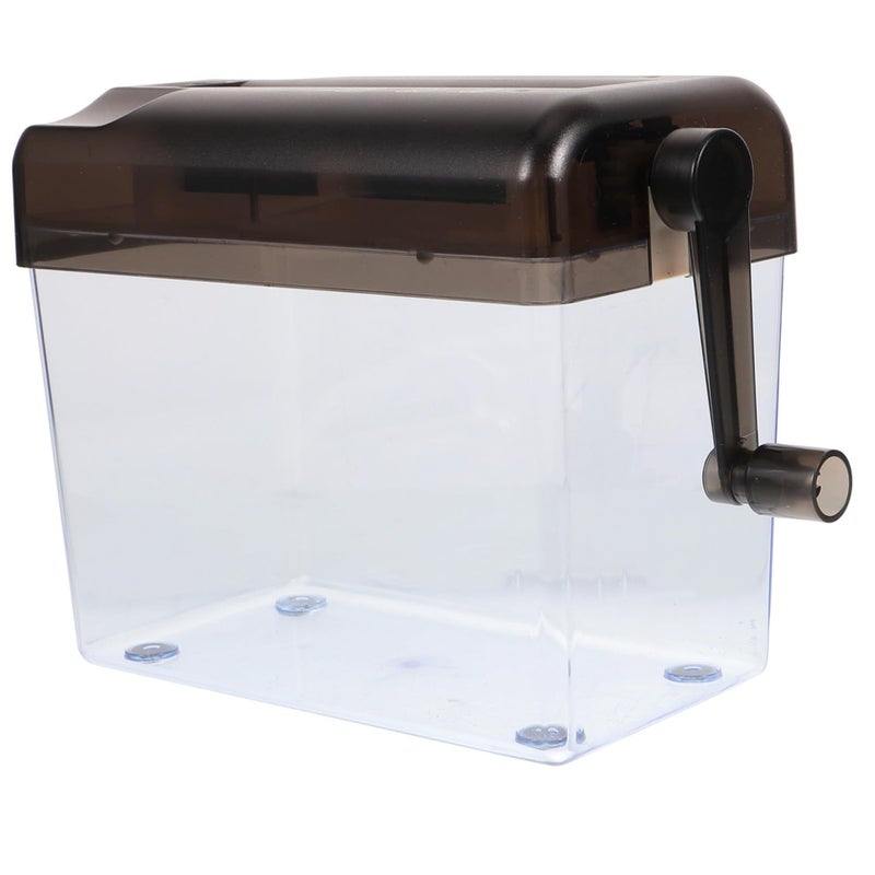 Manual Desktop Paper Shredder Hand Crank Portable Compact for Home Office Privacy - Image 2