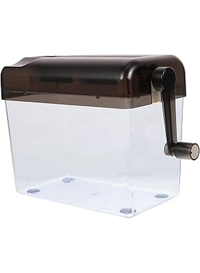 Manual Desktop Paper Shredder Hand Crank Portable Compact for Home Office Privacy - Image 1