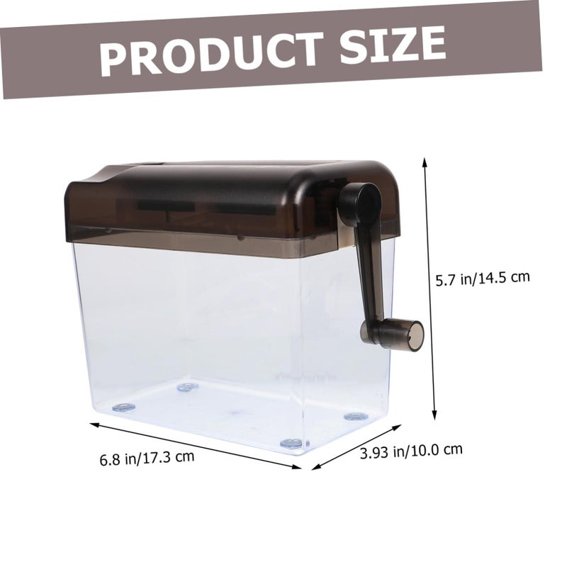 Manual Desktop Paper Shredder Hand Crank Portable Compact for Home Office Privacy - Image 3