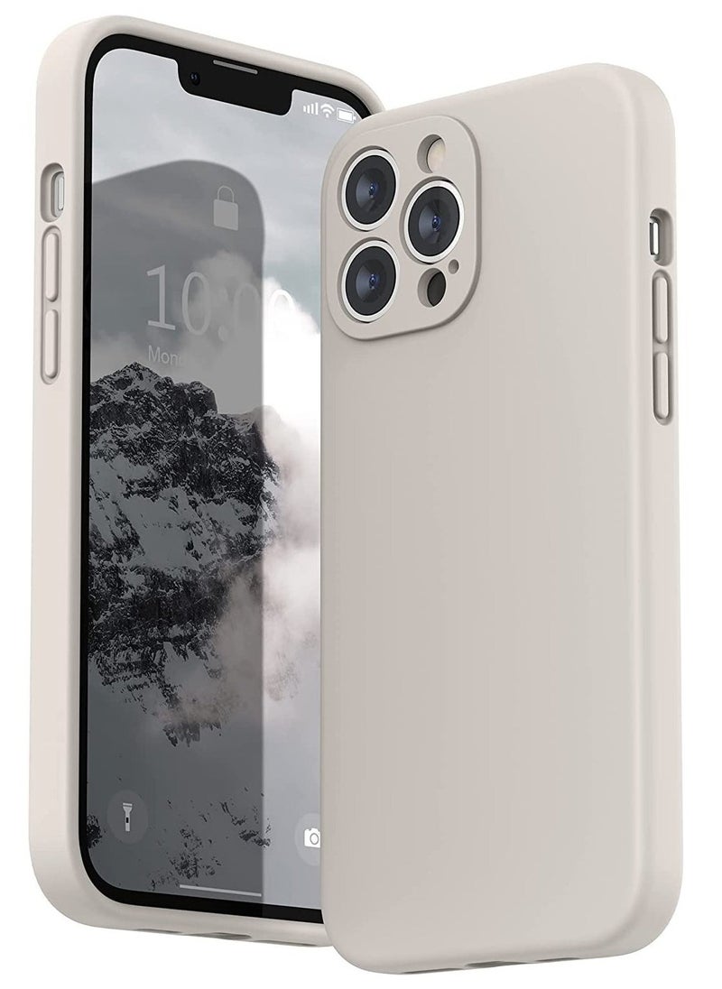 Raxoom Silicone Case Compatible with iPhone 14 Pro, Soft Liquid Gel Rubber Cover Shockproof Bumper Anti-Scratch Anti-Fingerprint Anti-Drop Slim Cover (Not Original) (iPhone 14 Pro, White) - Image 5