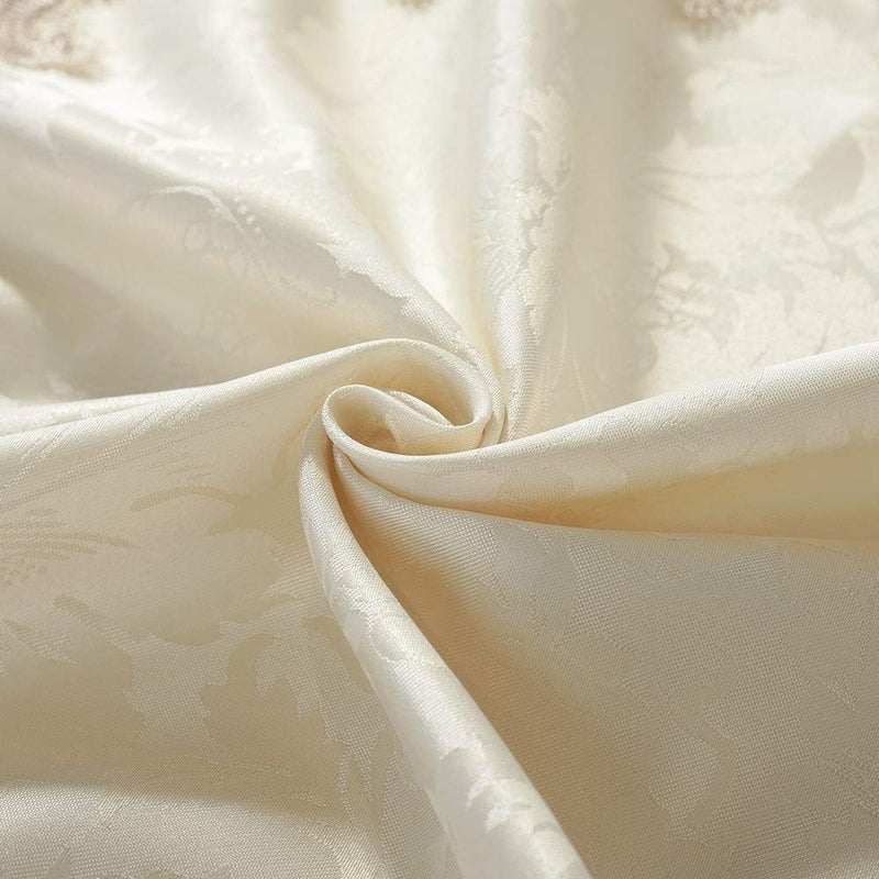 ARTABLE Lace Table Cloth Rectangle Spring Antique Flower Decor Macrame Tablecloth for Outdoor Farmhouse Rustic Kitchen Party Birthday Picnic Light Brown 52 x 70 Inch - Image 4