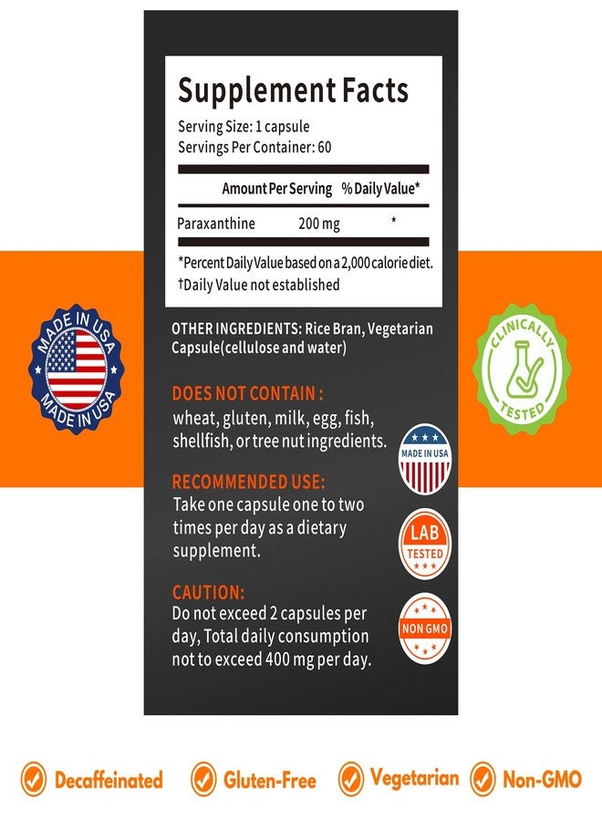 Lunza Paraxanthine Supplement – Clean, Crash-Free Energy for Focus, Cognitive, Exercise | Paraxanthine Beyond Caffeine | 60 Capsules - Image 5