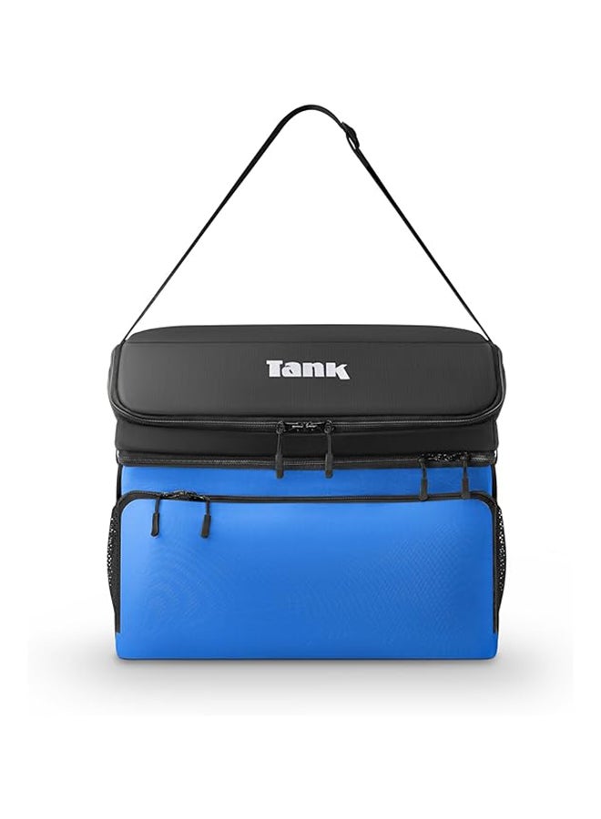 TANK حقيبة حرارية معزولة سعة 30 لتر، زرقاء وسوداء - Image 1