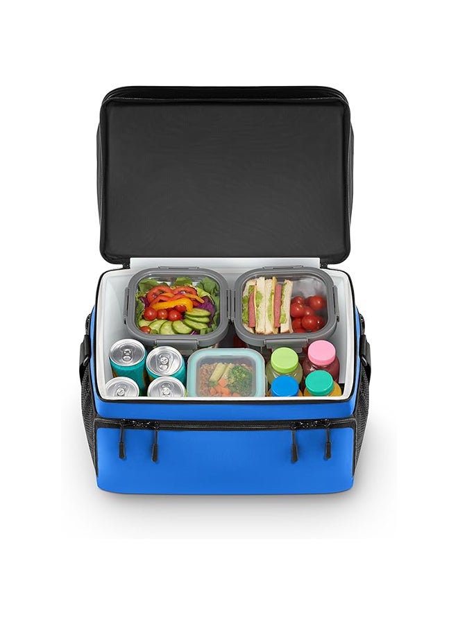 TANK حقيبة حرارية معزولة سعة 30 لتر، زرقاء وسوداء - Image 4