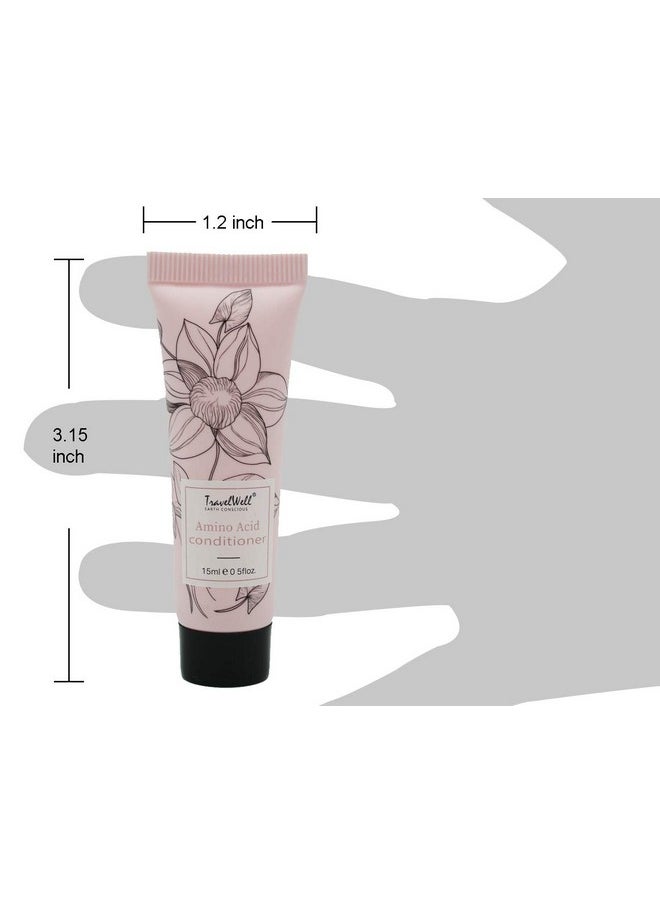 Travelwell Flower Series Hotel Travel Size Guest Conditioner 0.5 Fl Oz15Ml Individually Wrapped 200 Tubes Per Box Travel Size Toiletries Hotel Toiletries Bulk Set  - Image 2