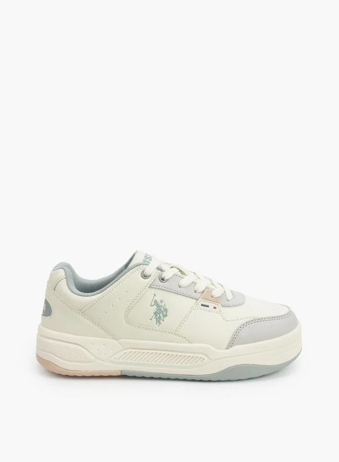 U.S. Polo Assn. BEIGE Women MELODIE GLB 5PR Lace-Up Ankle Sneakers for Women | Best Price UAE