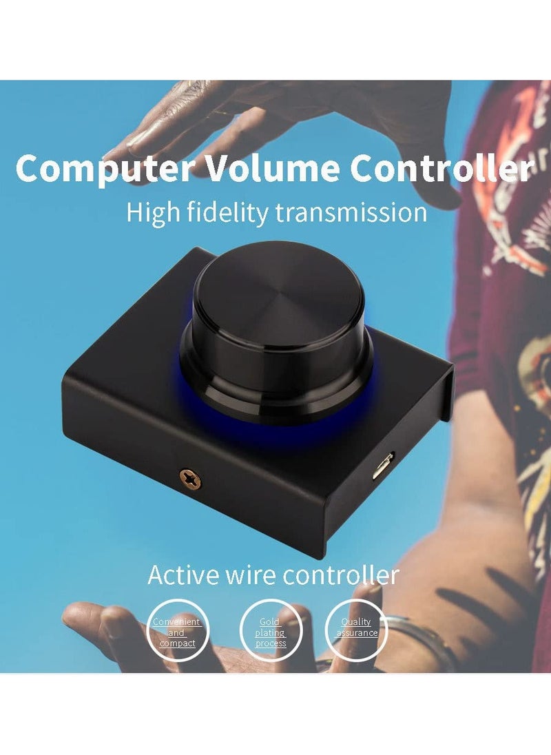 KASTWAVE - USB Volume Control,Multimedia Controller Knob PC Volume Control Knob Speaker Audio Multimedia Volume Remote Control Adjuster with One Key Mute Function Support Win7/8/10/XP/Mac/Vista/Android/iOS - Image 1