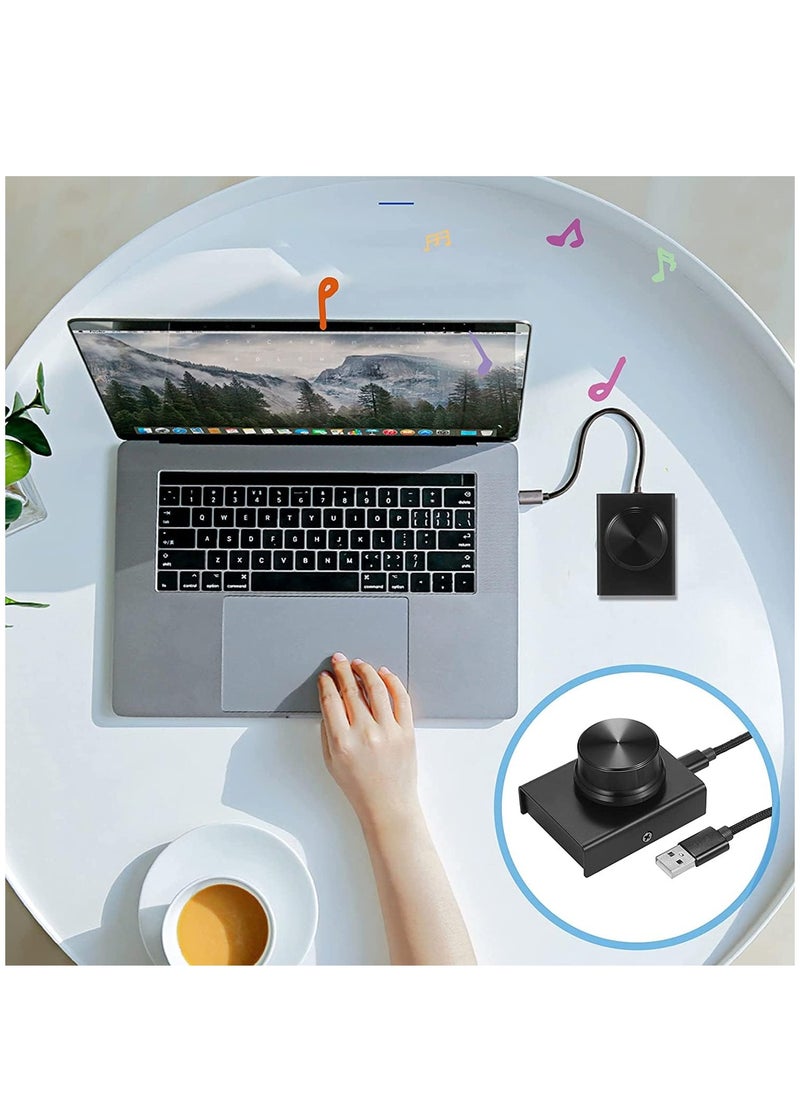 KASTWAVE - USB Volume Control,Multimedia Controller Knob PC Volume Control Knob Speaker Audio Multimedia Volume Remote Control Adjuster with One Key Mute Function Support Win7/8/10/XP/Mac/Vista/Android/iOS - Image 1