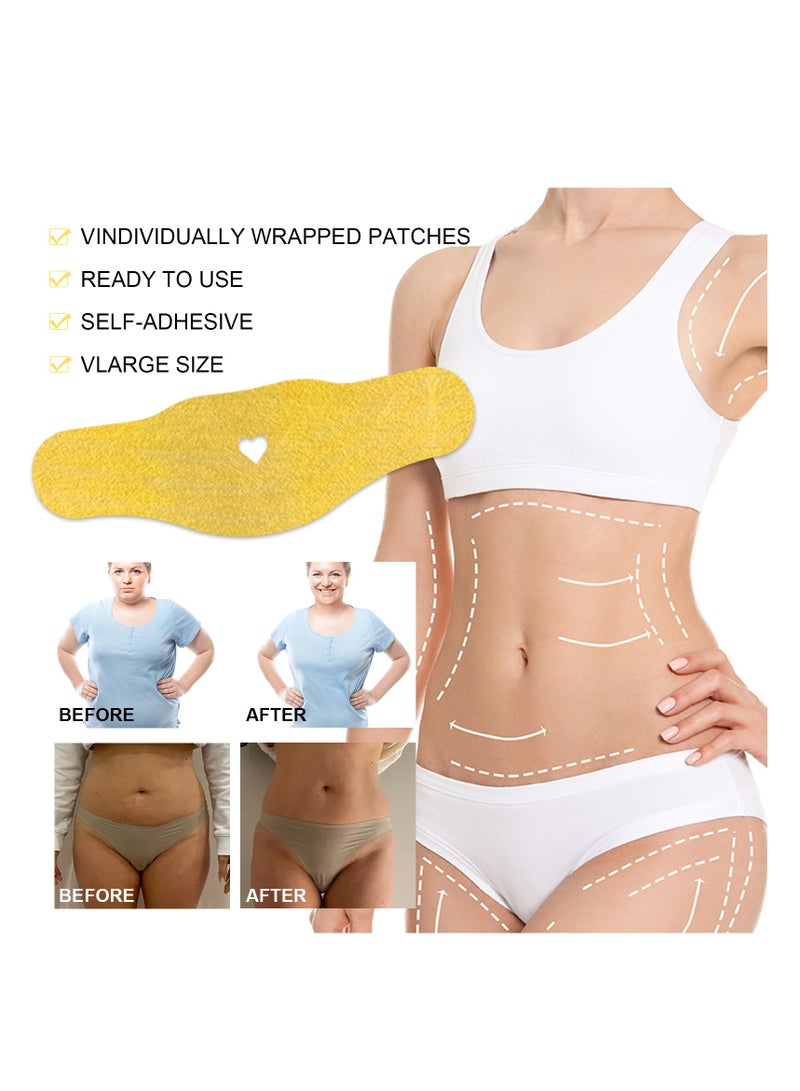 EELHOE Slimming Patch, Weight Loss Patch, Promotes Fat Burning on the Abdomen, Tightens the Waist, Anti-Cellulite, Supports Fast Weight Loss 4 Pcs - Image 2