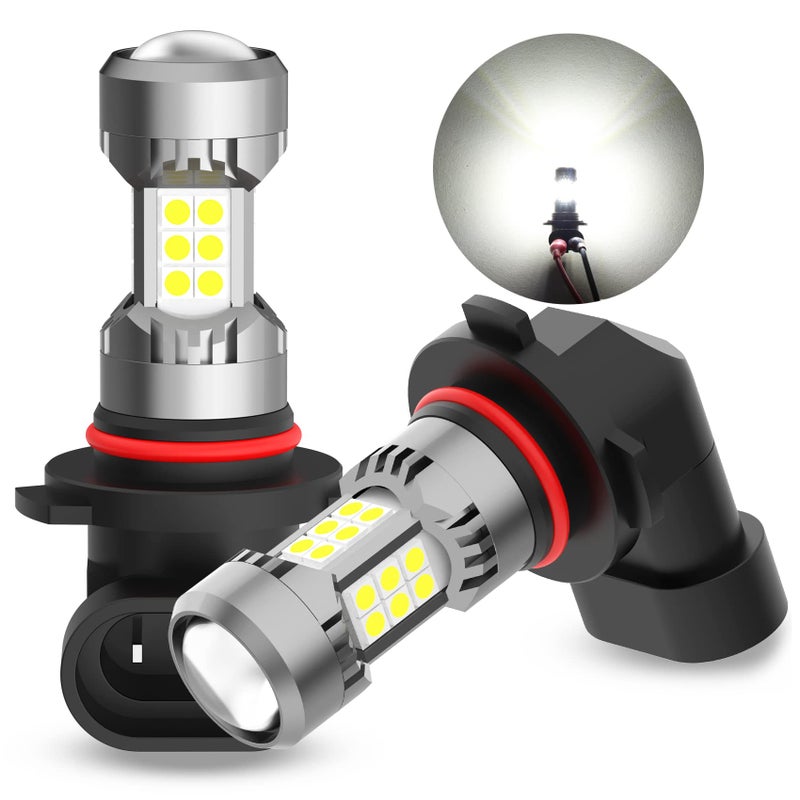 Phinlion Super Bright 3200 Lumens H10 PY20D 9145 9140 6000K Xenon White LED Fog Light Bulb Replacement for Cars, Trucks, SUVs