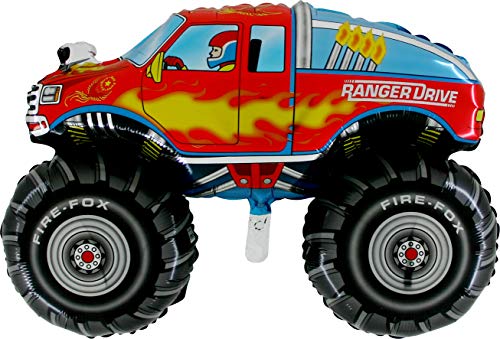 Grabo 28" Monster Truck Shaped Foil Balloon - Image 4