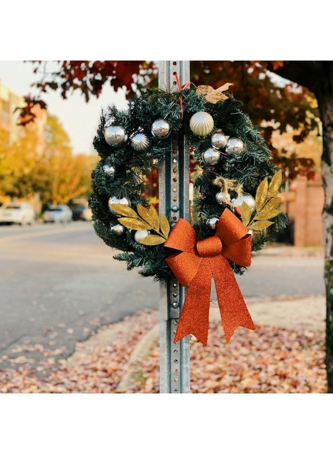 12 قطعة من أوراق البصل الاصطناعي 13 "كذبة عيد الميلاد التقاط الزهرة الزخرف عصا البصل الزخرف شجرة عيد الميلاد DIY كالات الحرفية الديكور المدفأة (الذهب) - Image 4