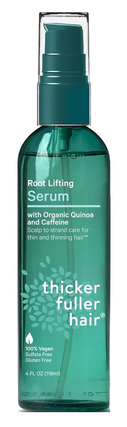 Thicker Fuller Hair Serum Root Lifting Sulfate Free 4 Ounce Pack of 2
