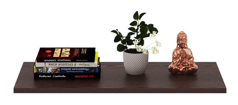 Captiver Simplex Wall Decor Shelf Wooden Set of 1 - (18X9) Inch|| Style Elegantly for Home and Office Decor - Image 2