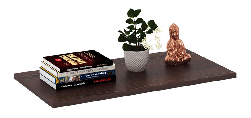 Captiver Simplex Wall Decor Shelf Wooden Set of 1 - (18X9) Inch|| Style Elegantly for Home and Office Decor - Image 1
