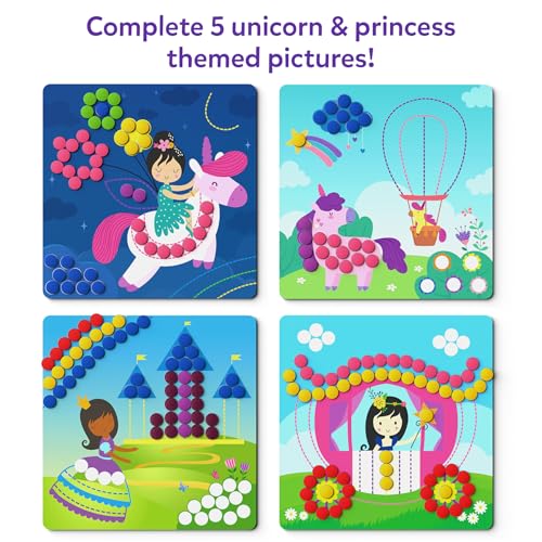 Skillmatics Art Activity - Dot It With Magnets Unicorns & Princesses, No Mess Repeatable Art For Kids, DIY Craft Kits, Gifts For Ages 4, 5, 6, 7, Multicolor - Image 4