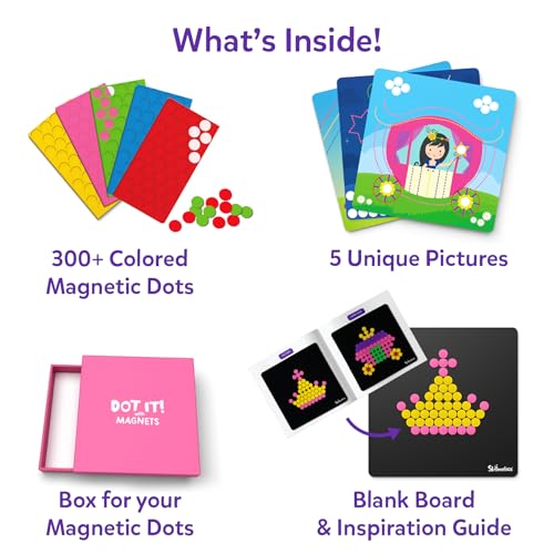 Skillmatics Art Activity - Dot It With Magnets Unicorns & Princesses, No Mess Repeatable Art For Kids, DIY Craft Kits, Gifts For Ages 4, 5, 6, 7, Multicolor - Image 2