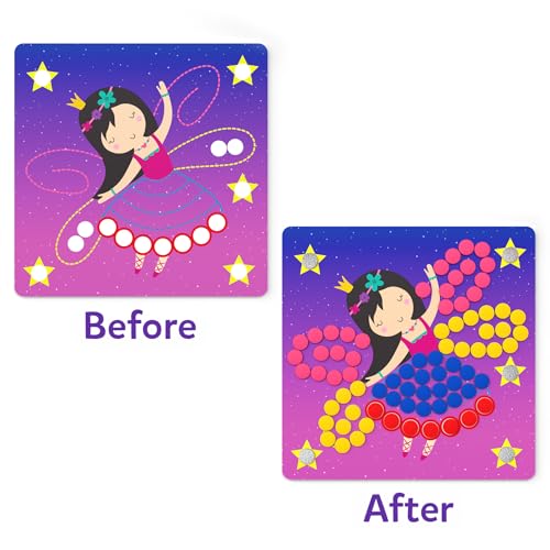 Skillmatics Art Activity - Dot It With Magnets Unicorns & Princesses, No Mess Repeatable Art For Kids, DIY Craft Kits, Gifts For Ages 4, 5, 6, 7, Multicolor - Image 5