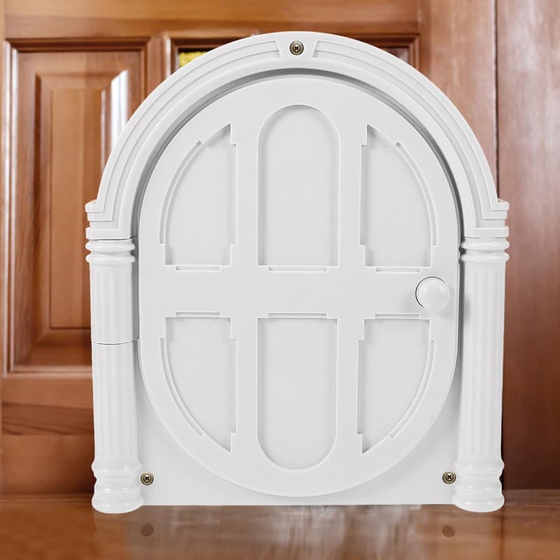ARTIBETTER Pet Dog Door and Cat Door Abs Plastic with Swing Panel White Easy Access Animal Supply - Image 4