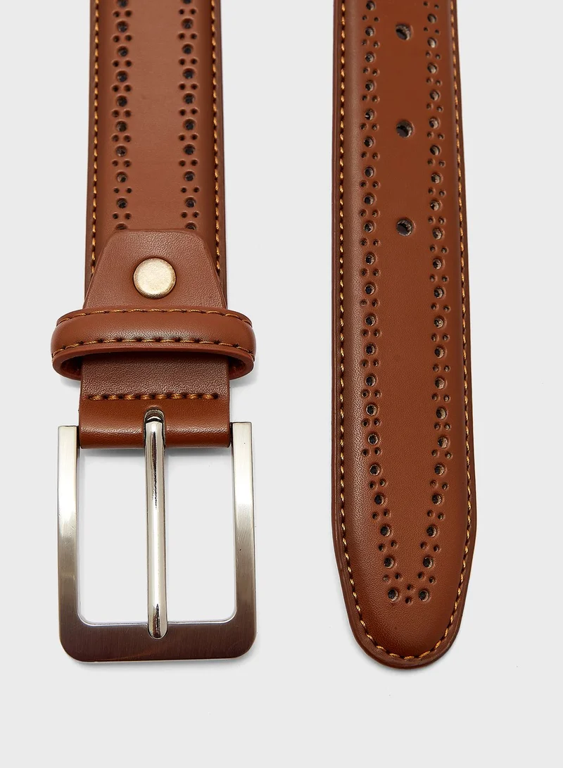 Seventy Five Faux Leather Casual Belt