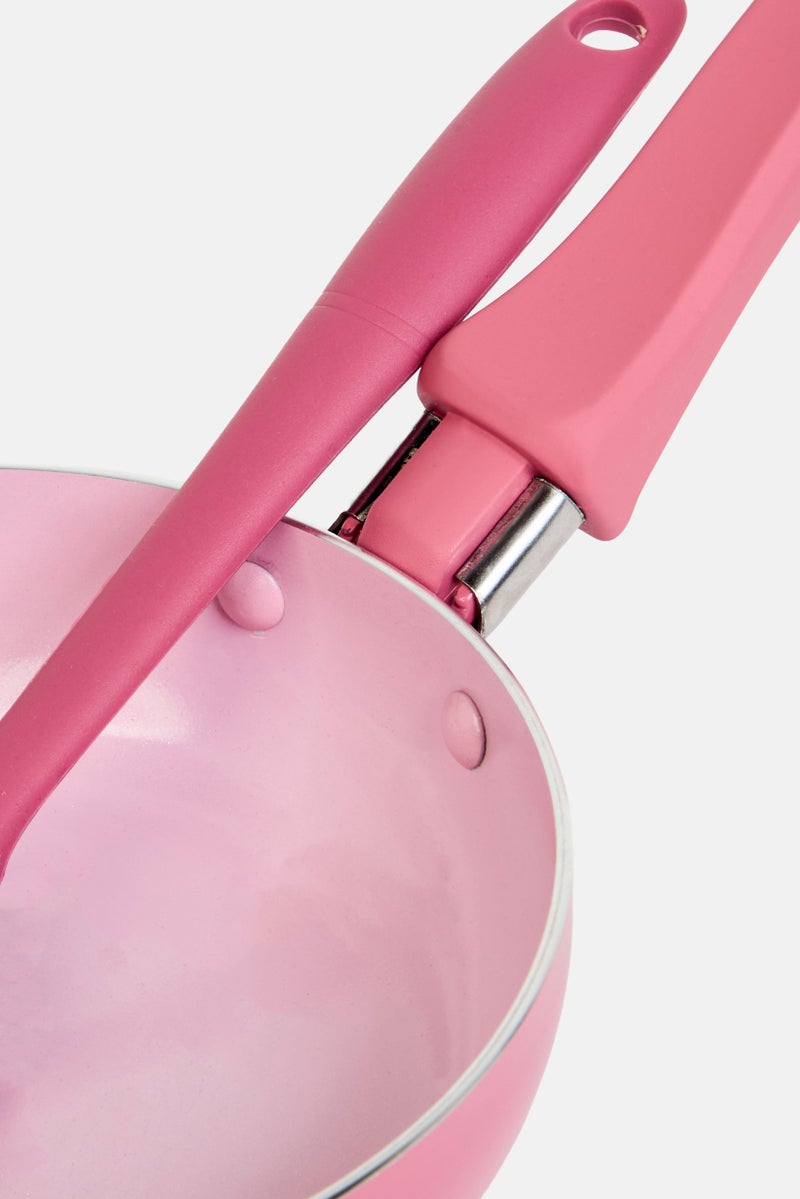 Bombay Non Stick Ceramic Mini Frying Pan And Silicone Spatula, Mauve - Image 4